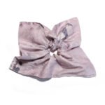 Faded Flora Satin Square Scrunchie Vintage Lilac, Faded