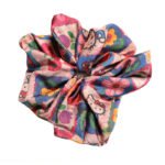 Hello Kitty Silk Round Scrunchie Character Print, Colorful