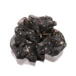 Midnight Stars Organza Round Scrunchie Black Celestial, Gold-foil