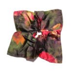 Rose Reverie Satin Square Scrunchie Ardent Floral