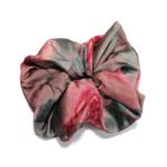 Rosewood Satin Round Scrunchie Moody Floral, Elegant