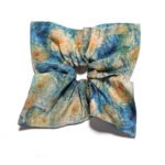 Starry Swirl Satin Square Scrunchie Van Gogh, Art Print
