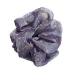Twilight Stars Organza Round Scrunchie Purple Celestial, Shimmering