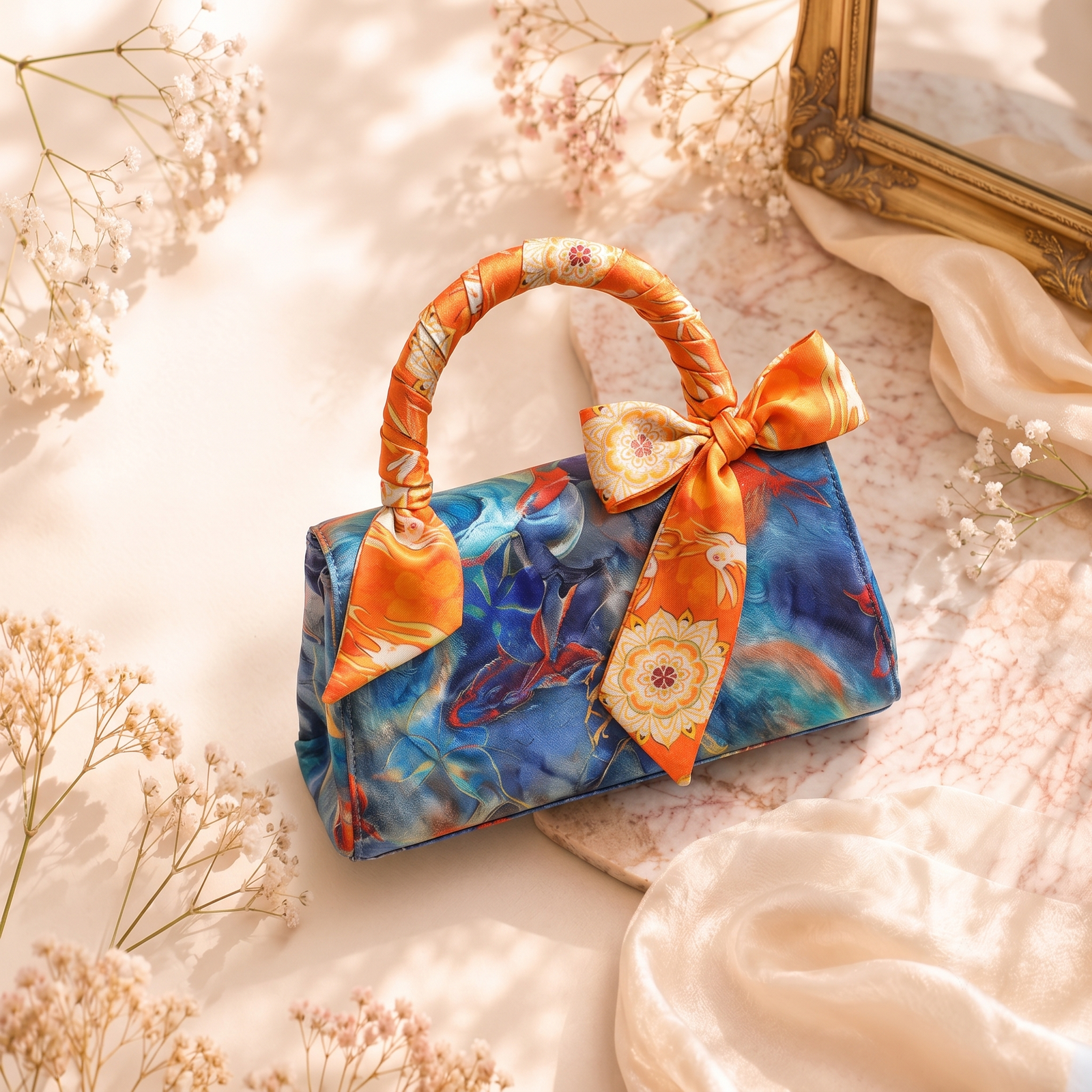 Handbag scarf poster